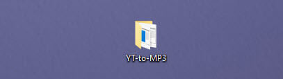 youtube to mp3 folder on windows 10 desktop